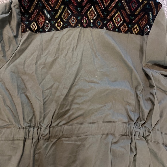 ModCloth Utility Jacket With Aztec Embroidery Sz 2X - Picture 7 of 8